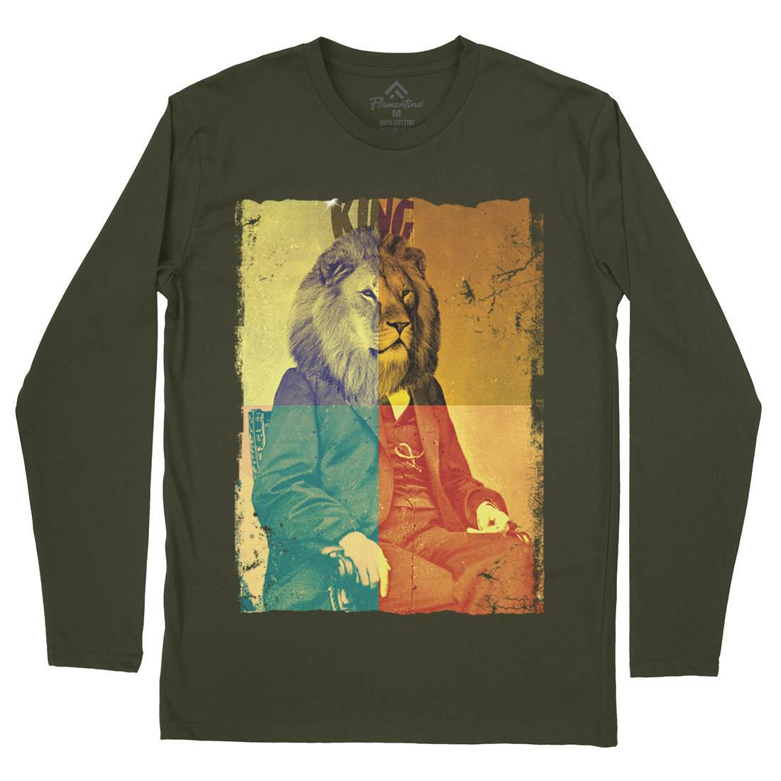 King Lion Rasta Mens Long Sleeve T-Shirt Drugs A923