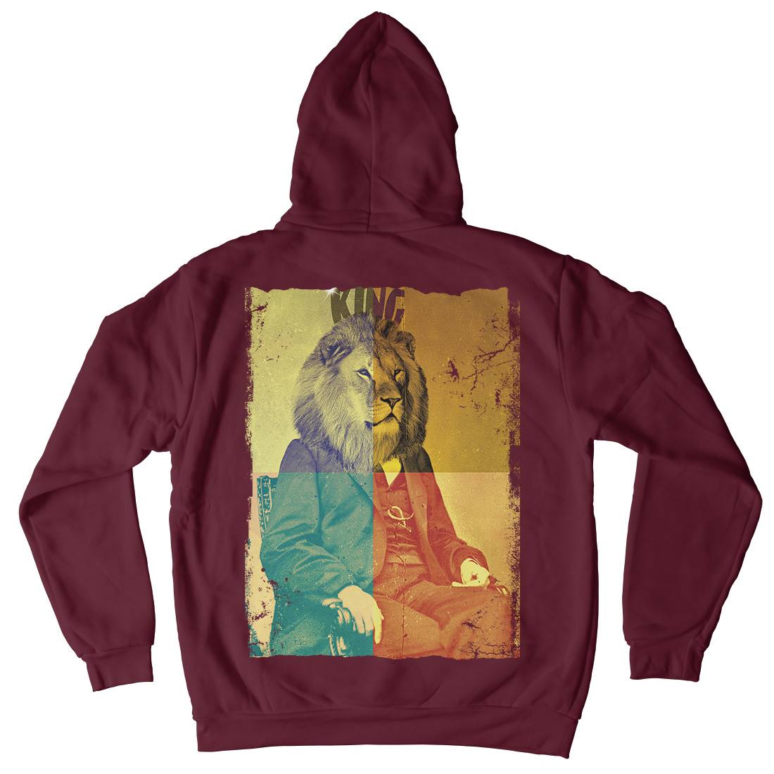 King Lion Rasta Kids Crew Neck Hoodie Drugs A923