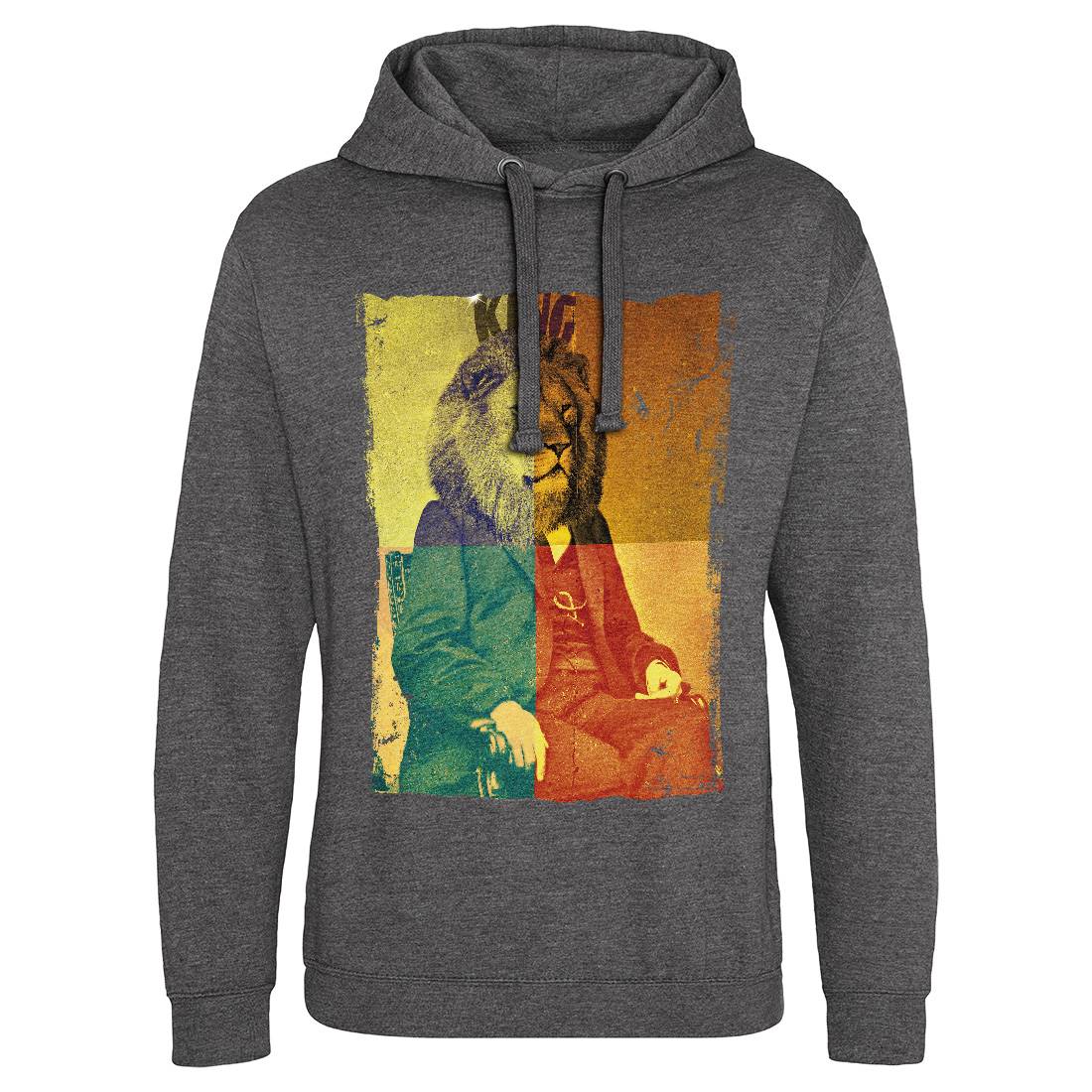 King Lion Rasta Mens Hoodie Without Pocket Drugs A923