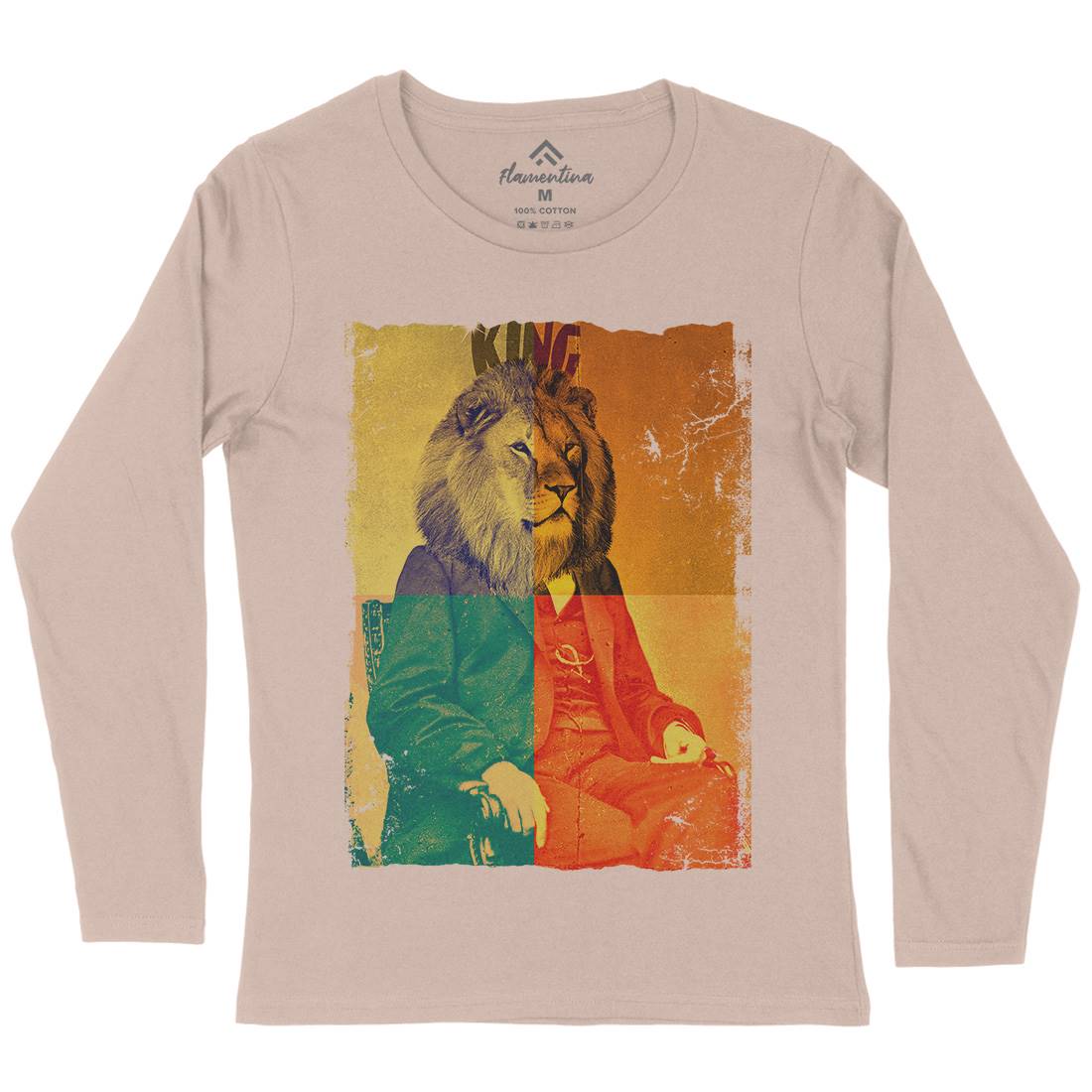 King Lion Rasta Womens Long Sleeve T-Shirt Drugs A923