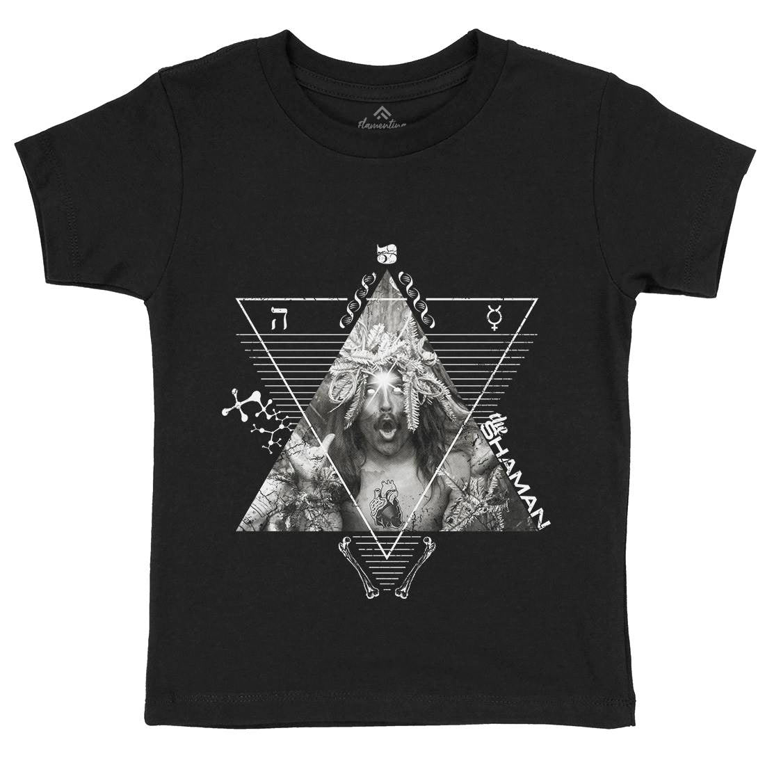 The Shaman Kids Organic Crew Neck T-Shirt Illuminati A927