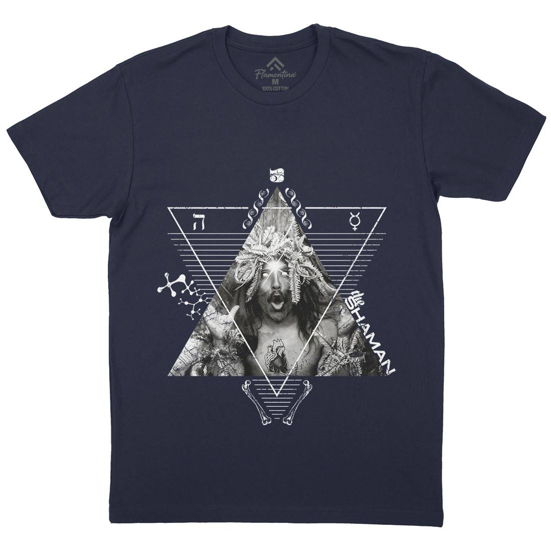 The Shaman Mens Crew Neck T-Shirt Illuminati A927