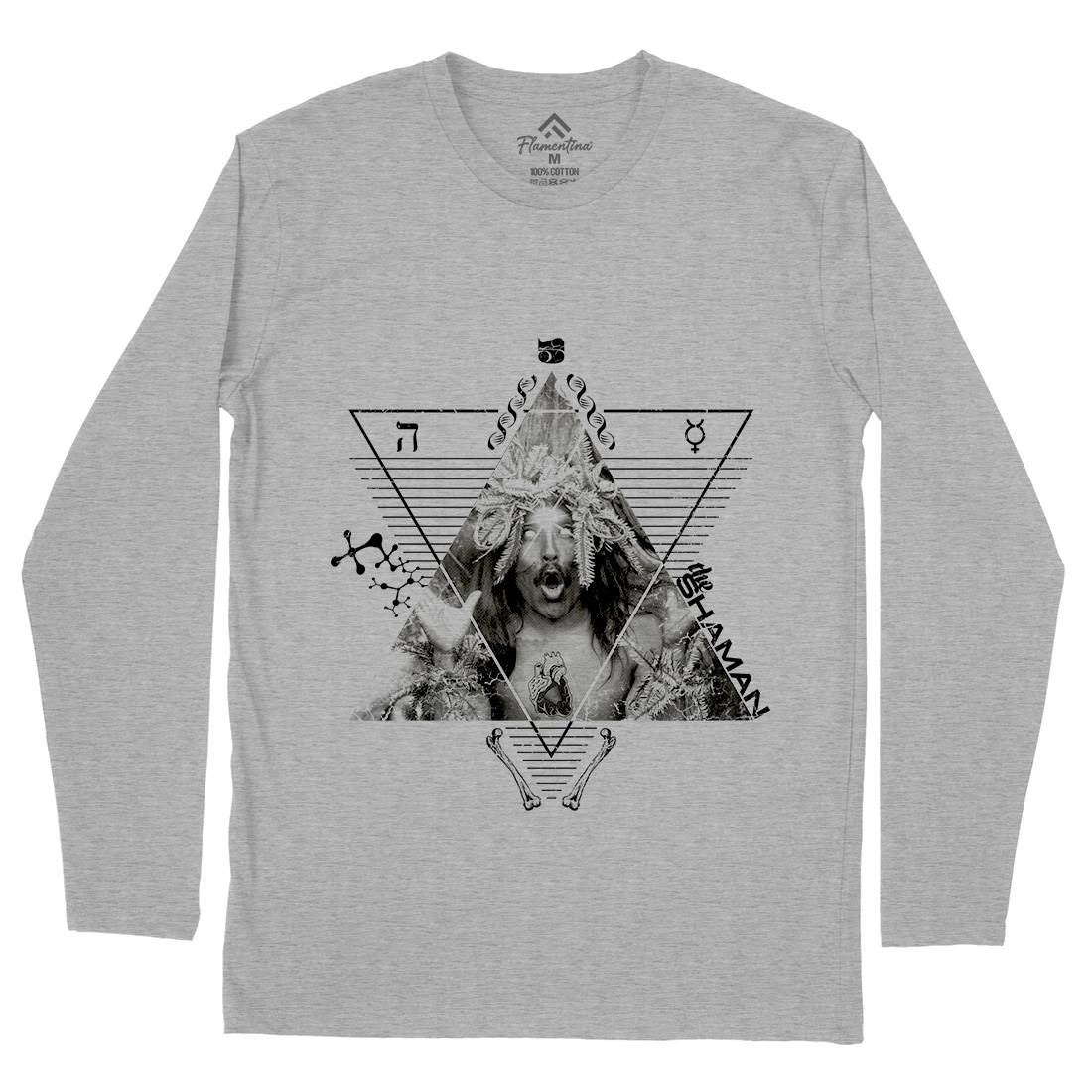 The Shaman Mens Long Sleeve T-Shirt Illuminati A927