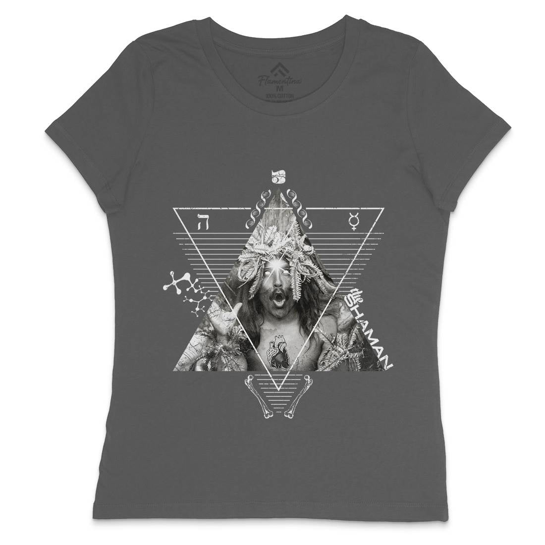 The Shaman Womens Crew Neck T-Shirt Illuminati A927