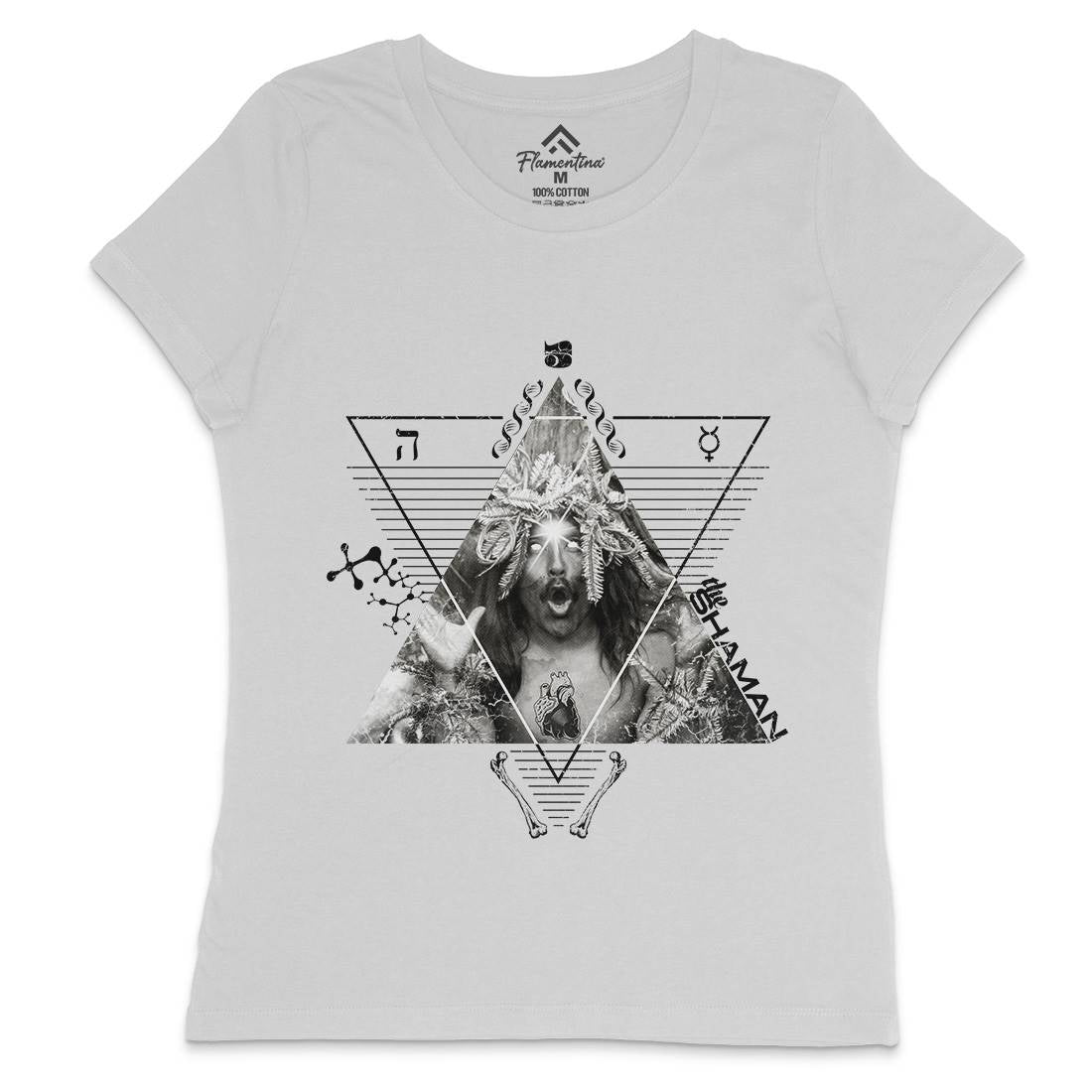 The Shaman Womens Crew Neck T-Shirt Illuminati A927