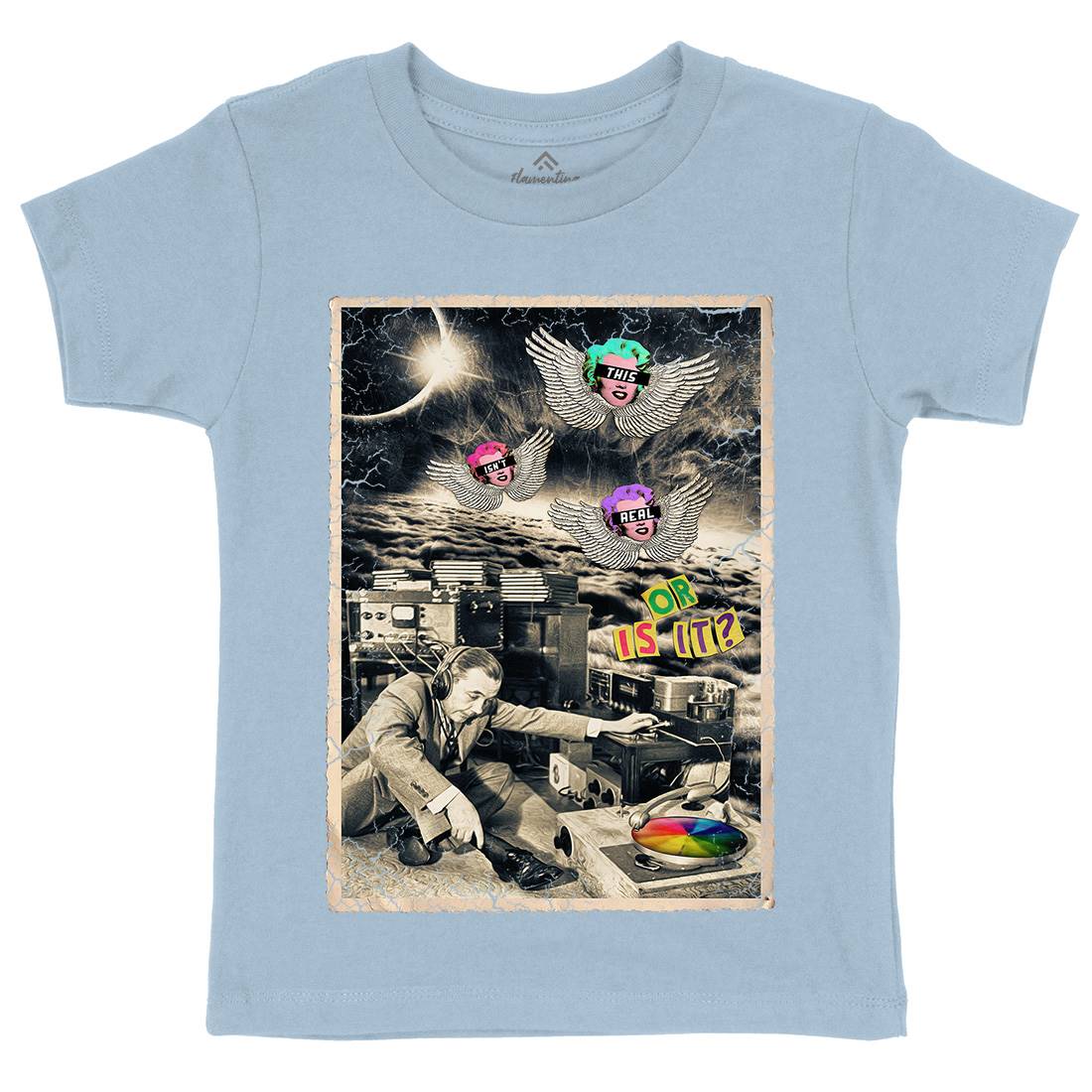 This Isn&#39;t Real Kids Organic Crew Neck T-Shirt Space A929