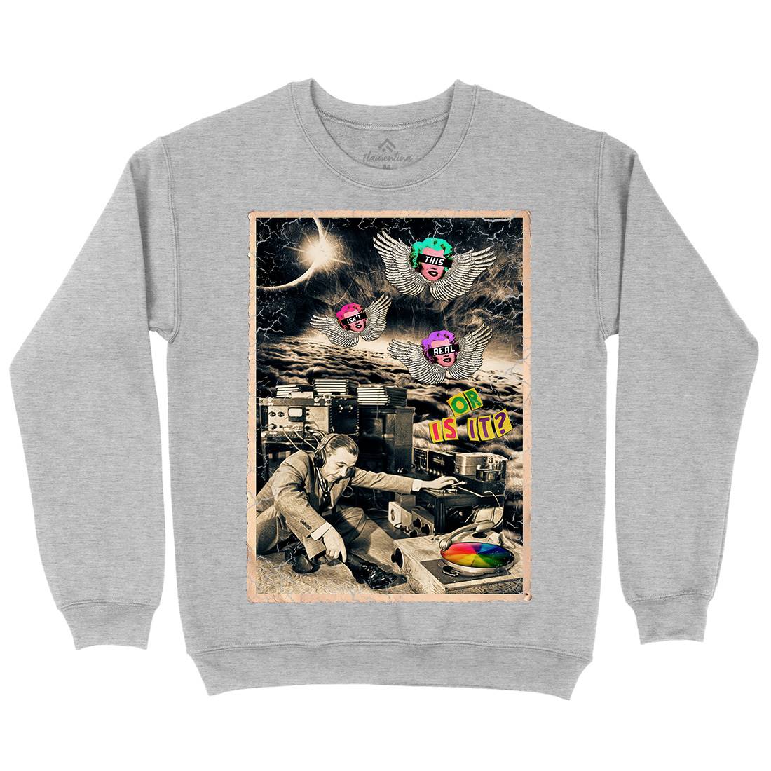 This Isn&#39;t Real Mens Crew Neck Sweatshirt Space A929