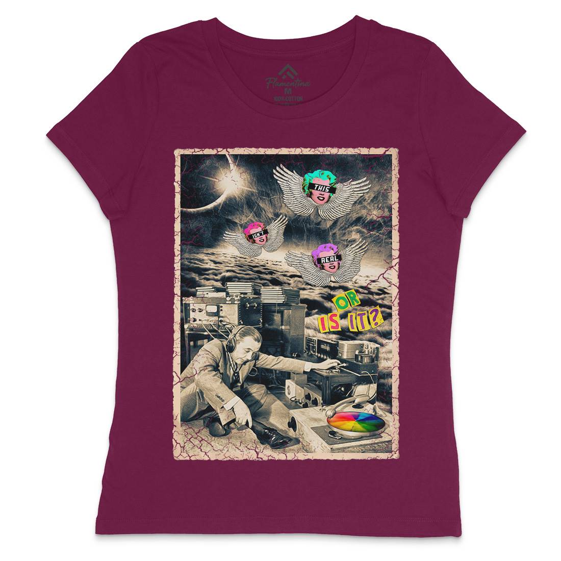 This Isn&#39;t Real Womens Crew Neck T-Shirt Space A929