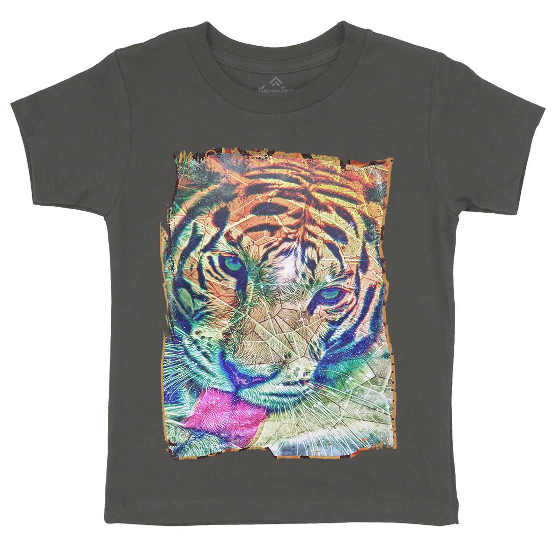 Tiger&#39;s Vibe Kids Crew Neck T-Shirt Art A931