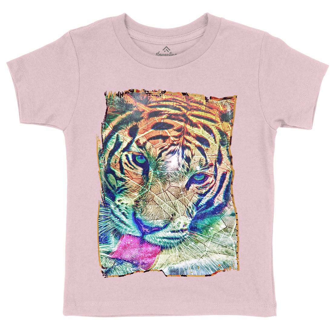 Tiger&#39;s Vibe Kids Organic Crew Neck T-Shirt Art A931