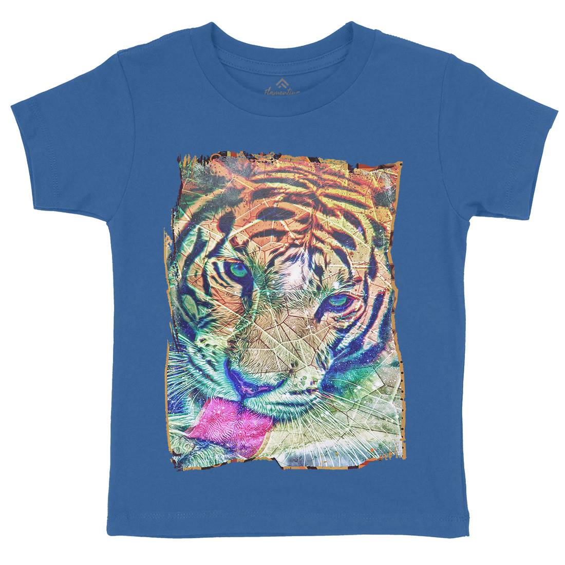 Tiger&#39;s Vibe Kids Crew Neck T-Shirt Art A931