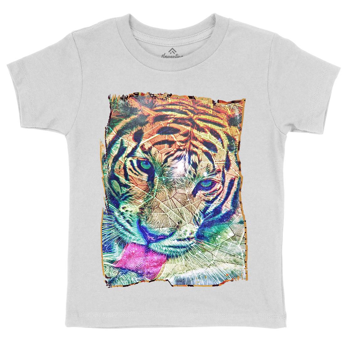 Tiger&#39;s Vibe Kids Organic Crew Neck T-Shirt Art A931