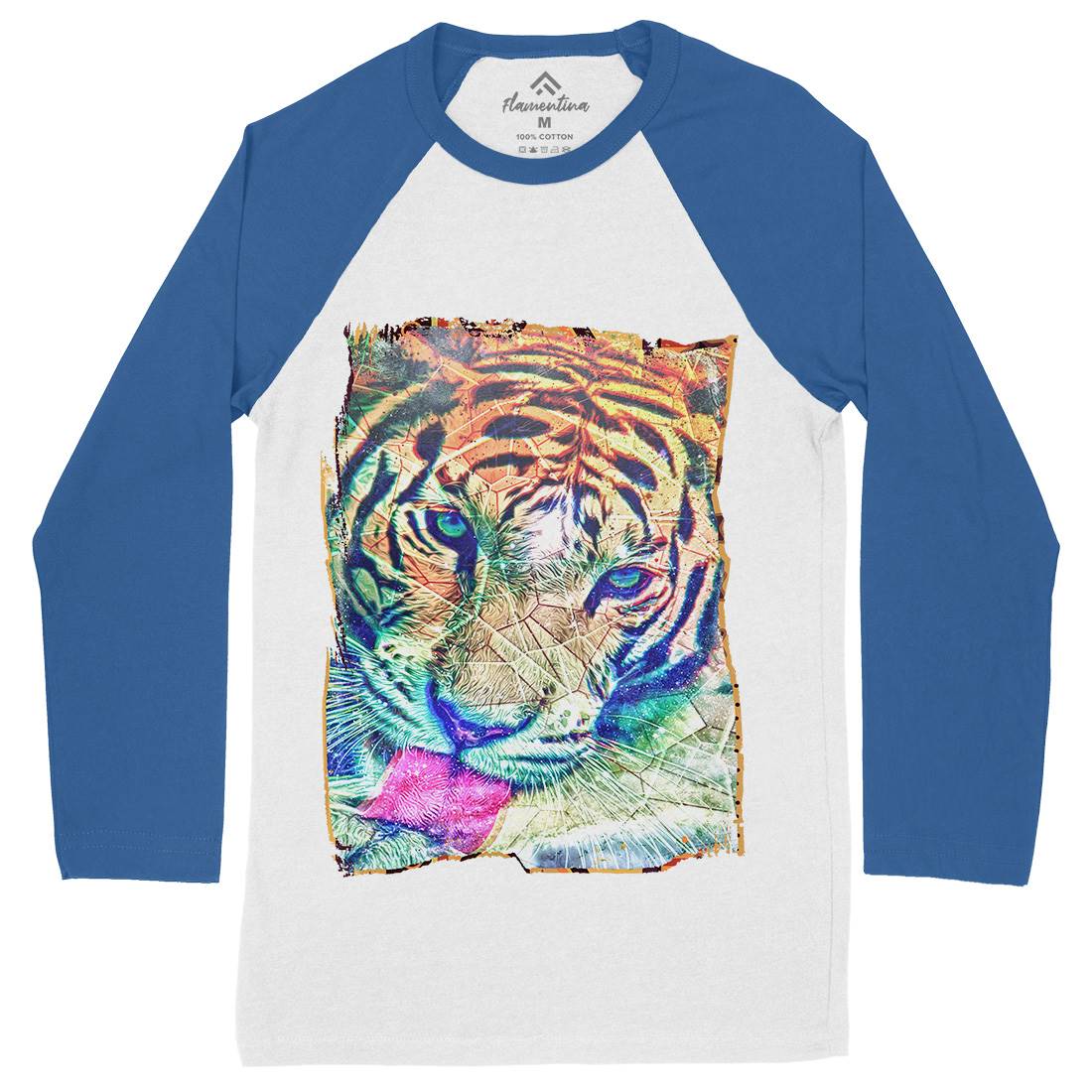 Tiger&#39;s Vibe Mens Long Sleeve Baseball T-Shirt Art A931