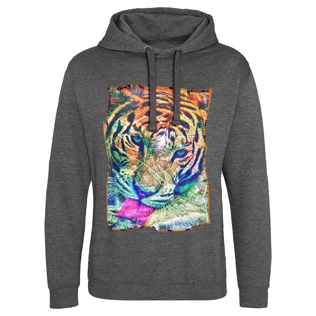 Tiger&#39;s Vibe Mens Hoodie Without Pocket Art A931