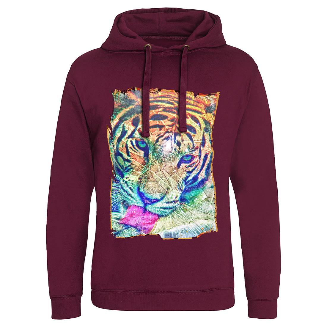 Tiger&#39;s Vibe Mens Hoodie Without Pocket Art A931