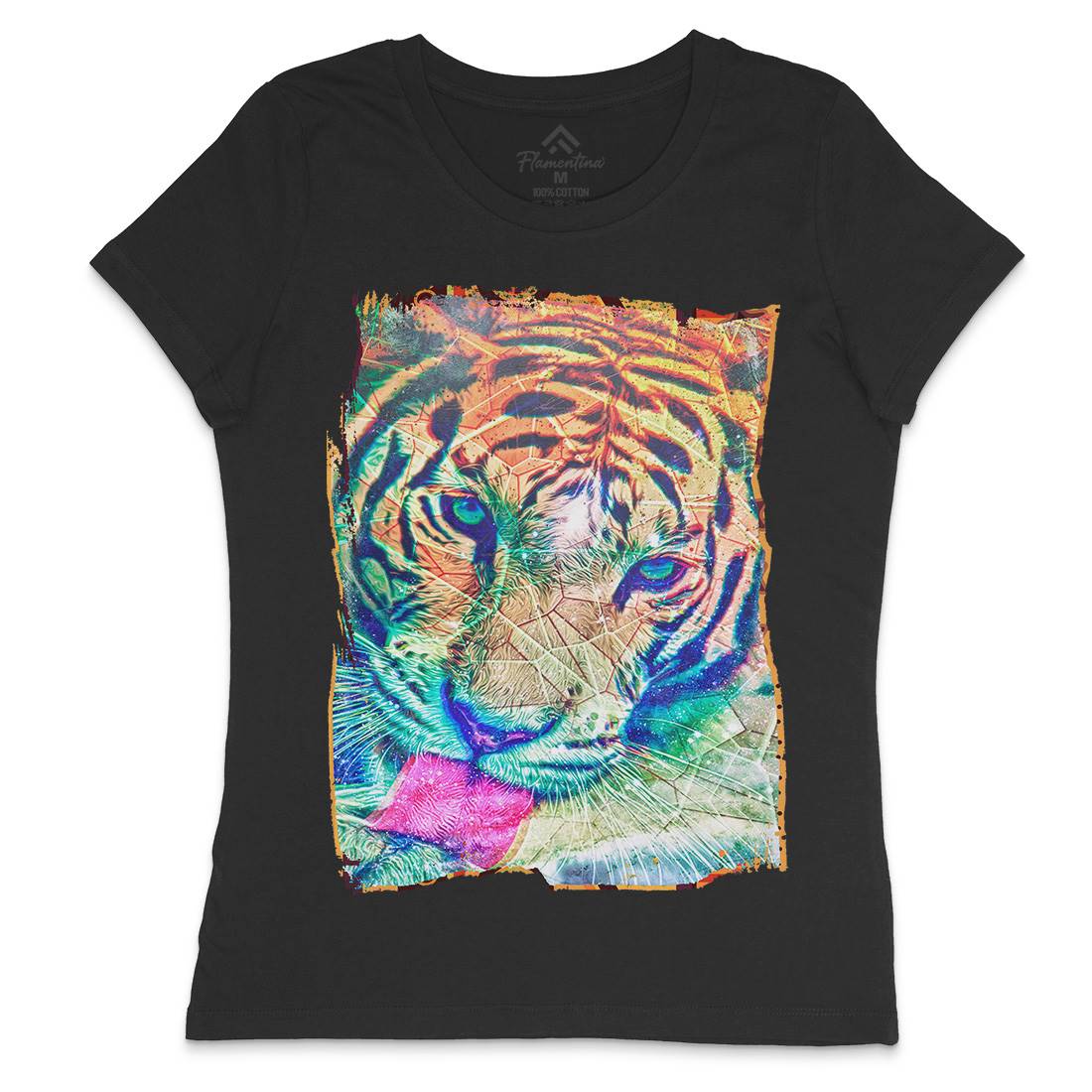 Tiger&#39;s Vibe Womens Crew Neck T-Shirt Art A931