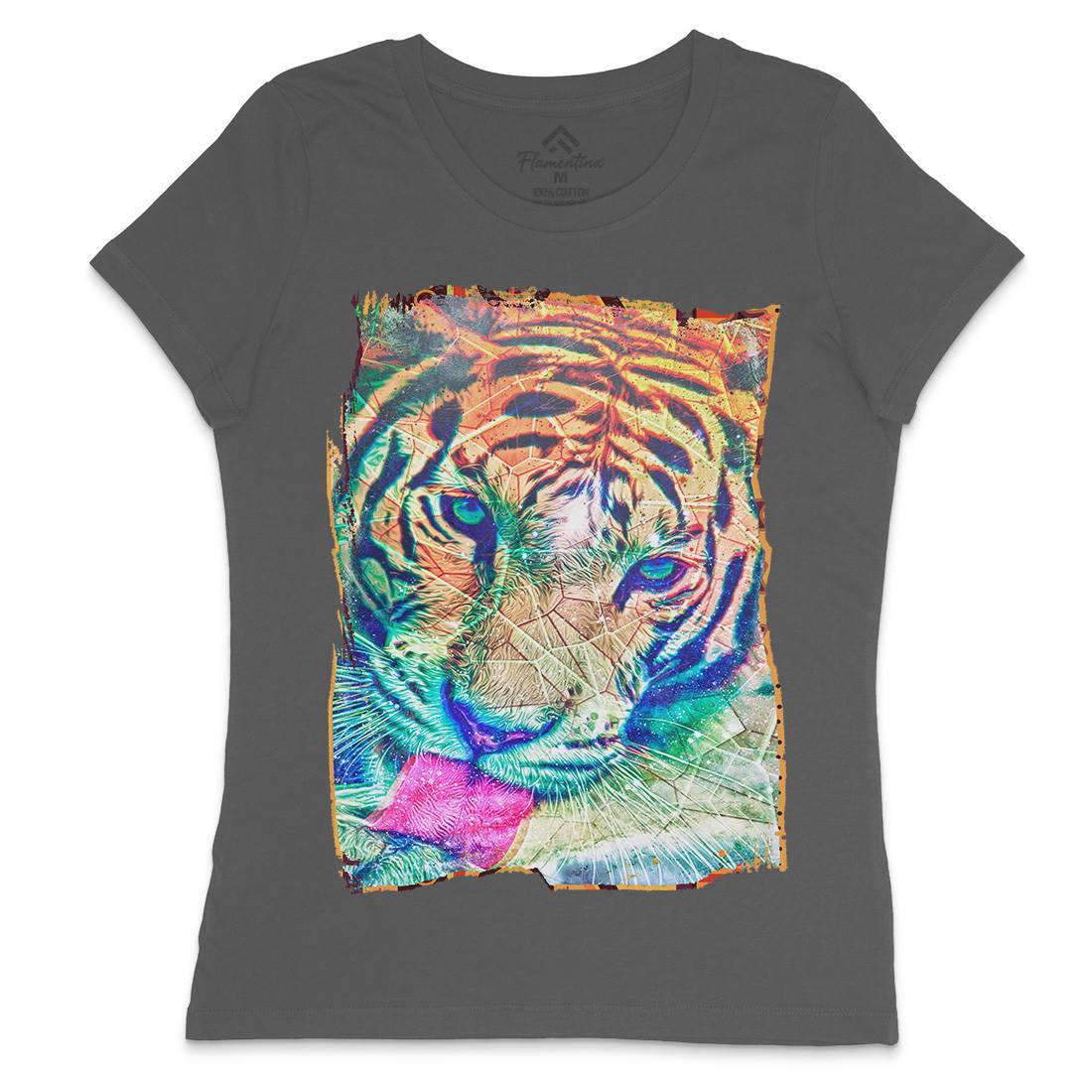 Tiger&#39;s Vibe Womens Crew Neck T-Shirt Art A931
