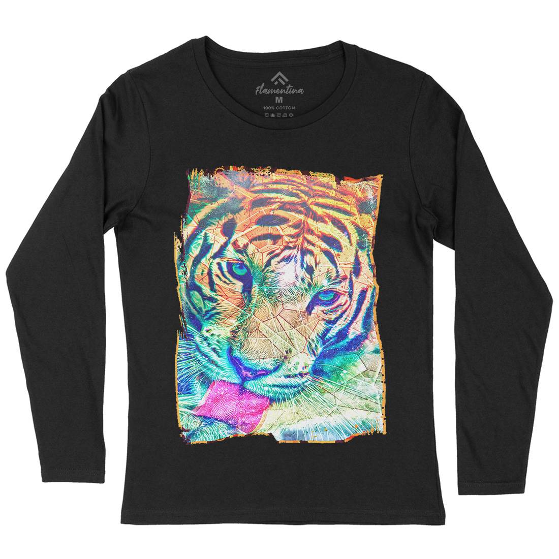 Tiger&#39;s Vibe Womens Long Sleeve T-Shirt Art A931