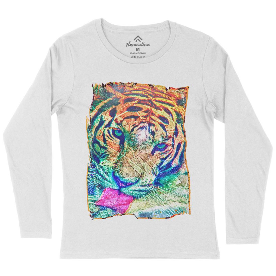 Tiger&#39;s Vibe Womens Long Sleeve T-Shirt Art A931