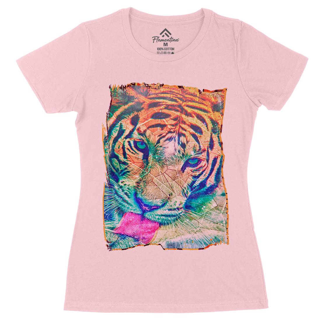 Tiger&#39;s Vibe Womens Organic Crew Neck T-Shirt Art A931