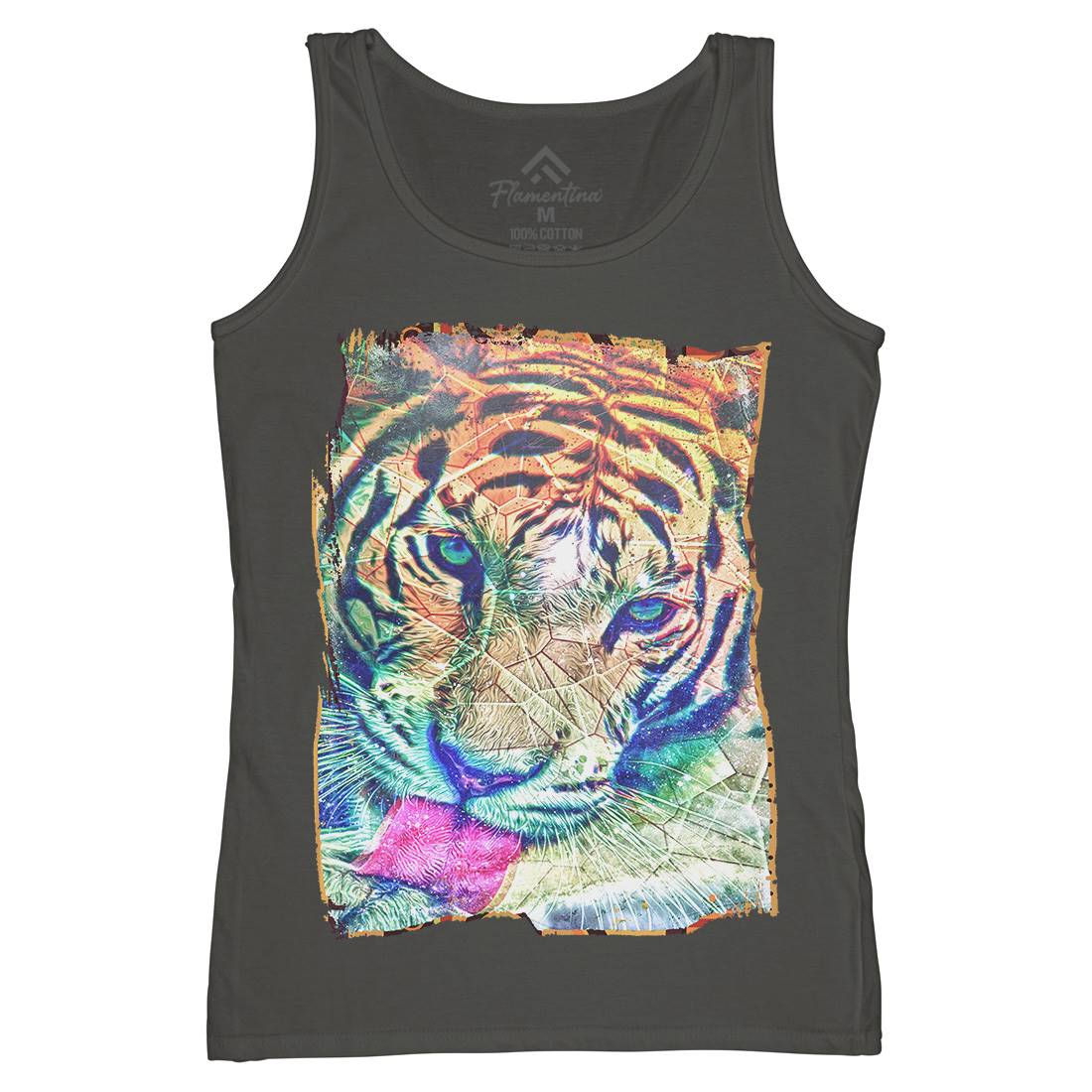 Tiger&#39;s Vibe Womens Organic Tank Top Vest Art A931