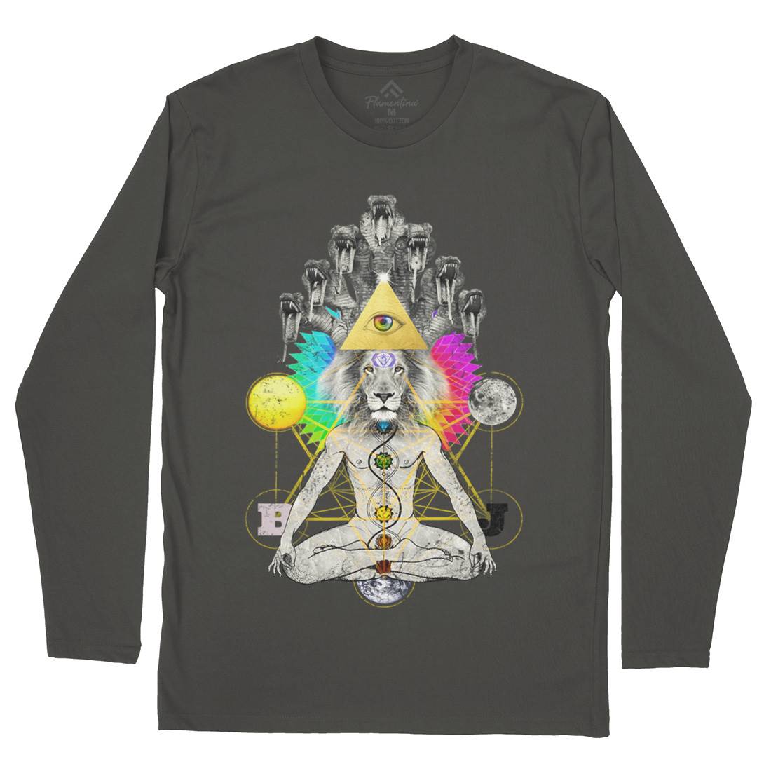 To Soma Heliakon Mens Long Sleeve T-Shirt Illuminati A932
