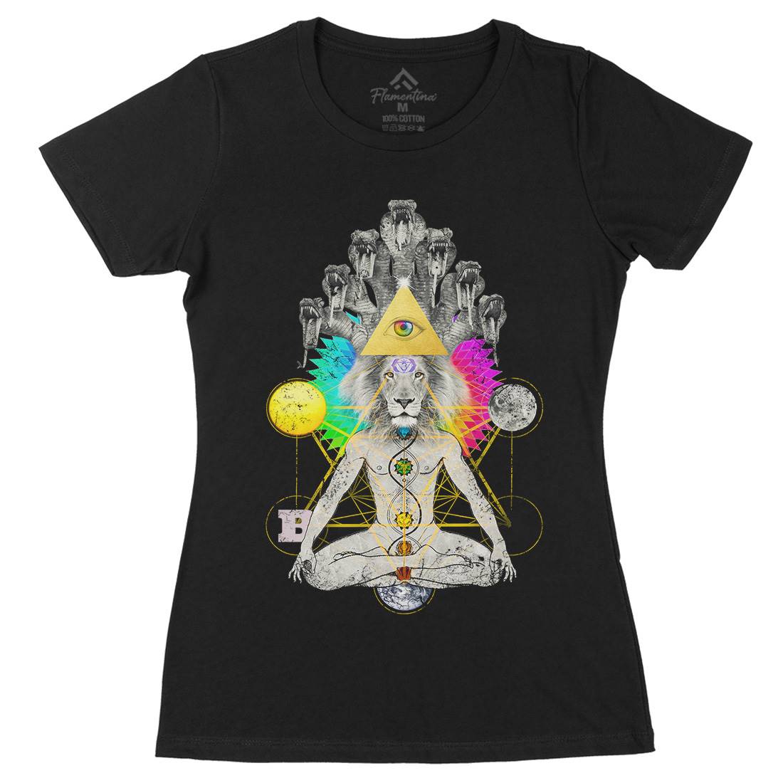 To Soma Heliakon Womens Organic Crew Neck T-Shirt Illuminati A932