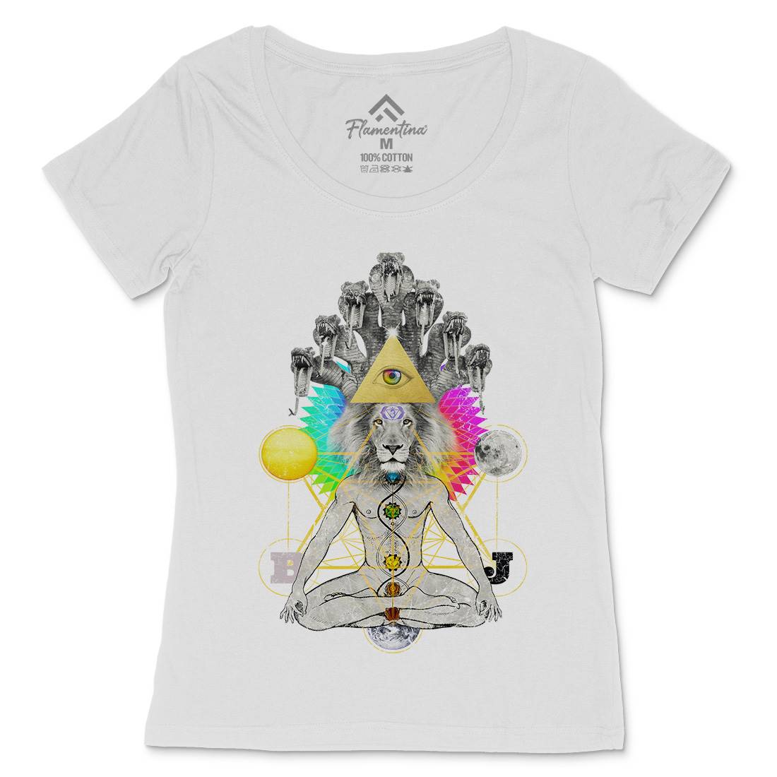 To Soma Heliakon Womens Scoop Neck T-Shirt Illuminati A932