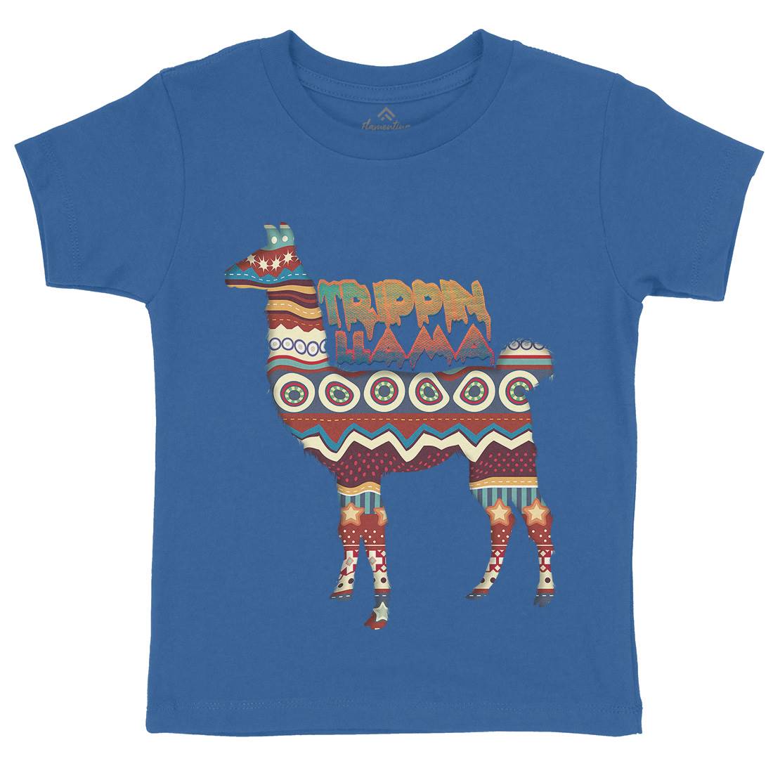 Trippin Llama Kids Crew Neck T-Shirt Art A935