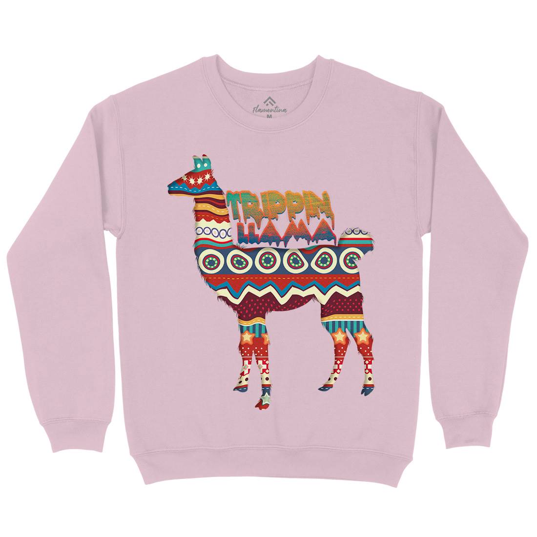 Trippin Llama Kids Crew Neck Sweatshirt Art A935