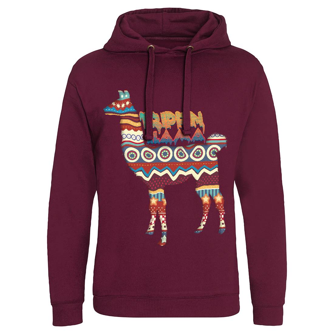 Trippin Llama Mens Hoodie Without Pocket Art A935