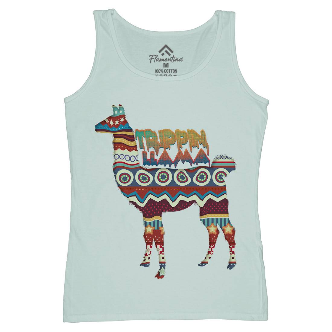 Trippin Llama Womens Organic Tank Top Vest Art A935