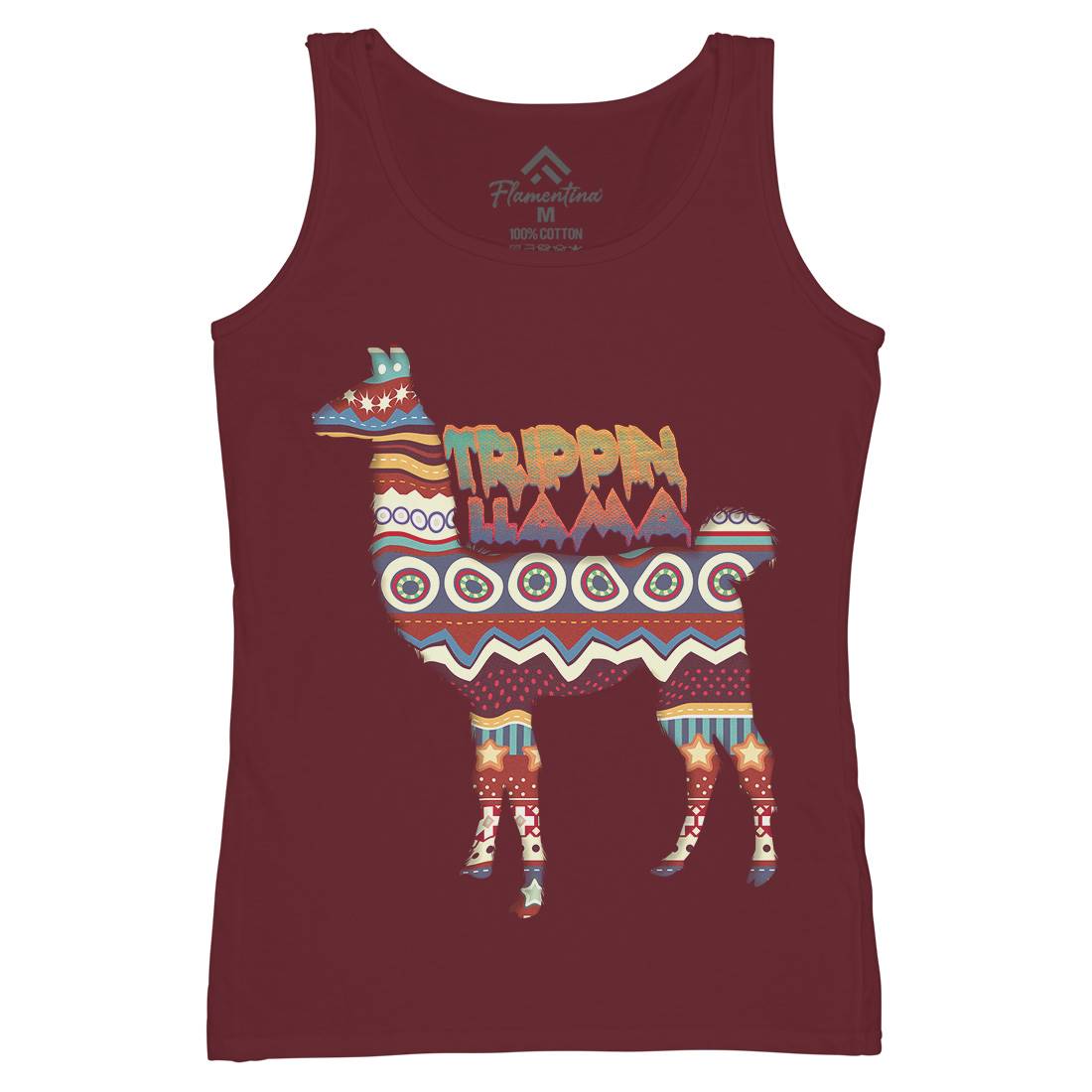 Trippin Llama Womens Organic Tank Top Vest Art A935
