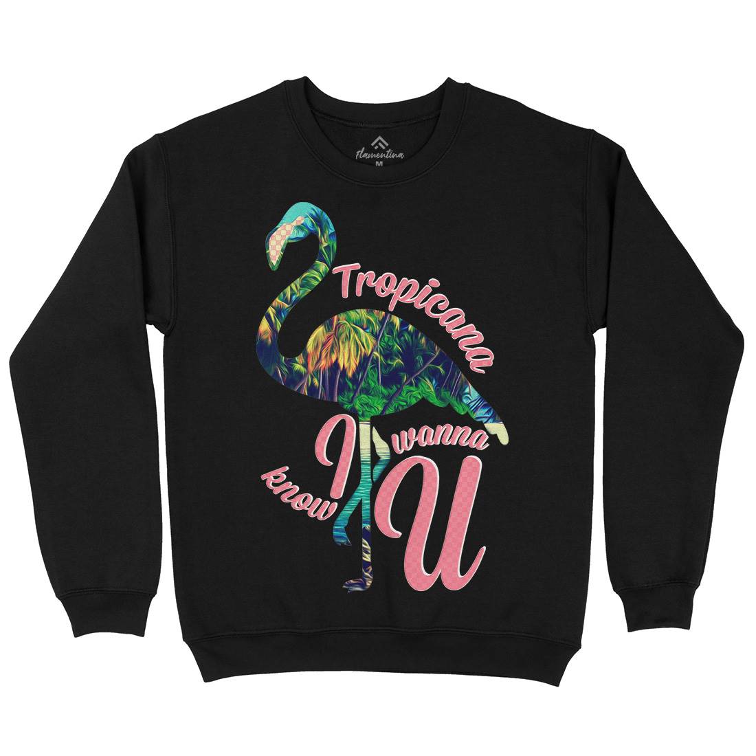 Tropicana Flamingo Kids Crew Neck Sweatshirt Art A936