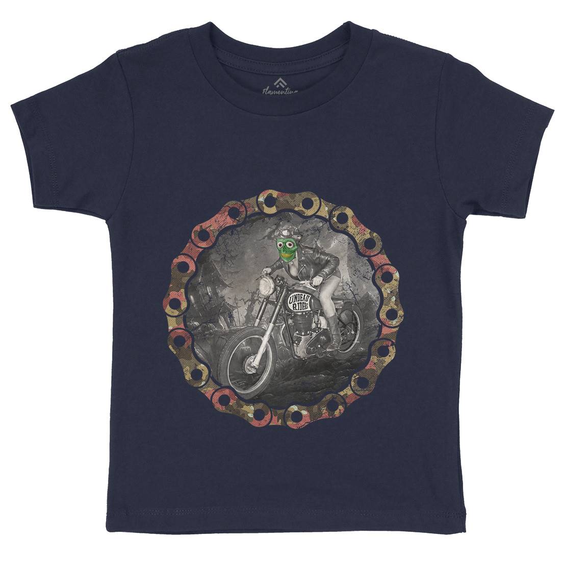 Undead Riders Kids Crew Neck T-Shirt Motorcycles A937