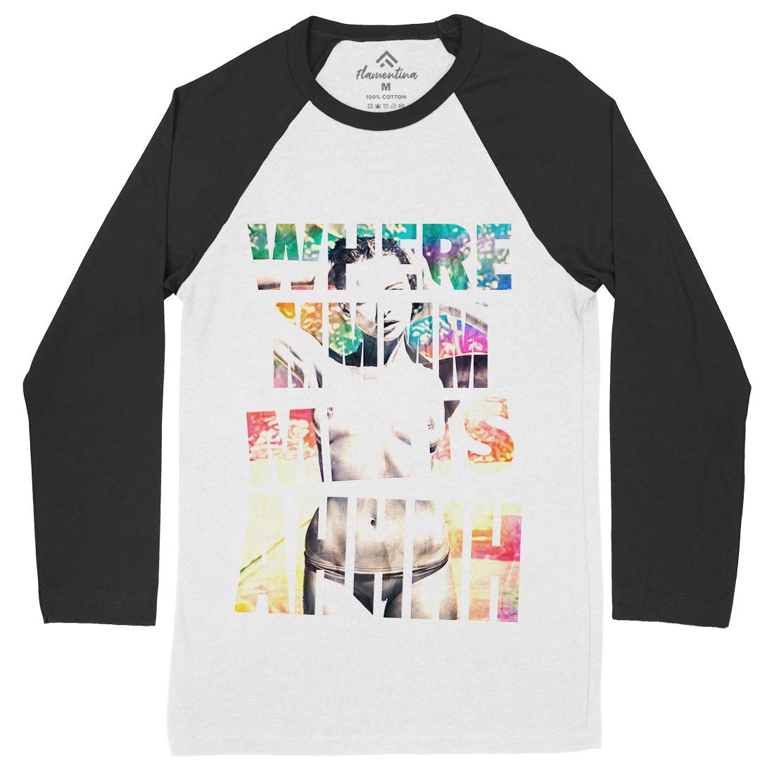 Where Mmm Meets Ahhh Mens Long Sleeve Baseball T-Shirt Art A940