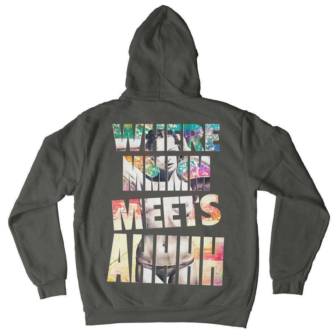 Where Mmm Meets Ahhh Kids Crew Neck Hoodie Art A940