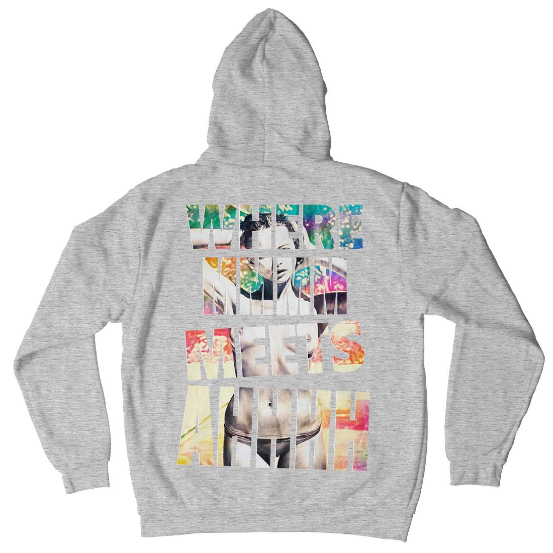 Where Mmm Meets Ahhh Kids Crew Neck Hoodie Art A940