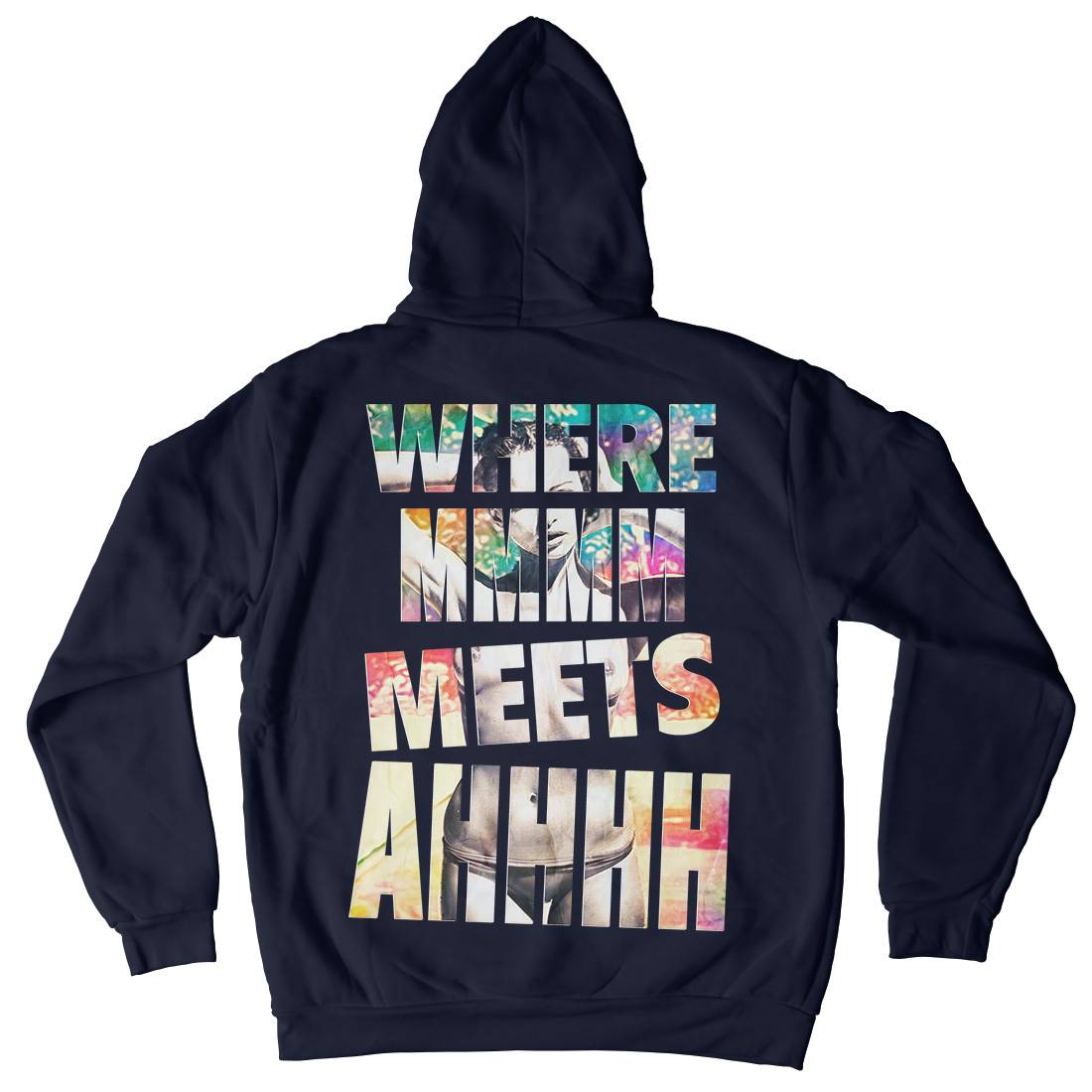 Where Mmm Meets Ahhh Kids Crew Neck Hoodie Art A940