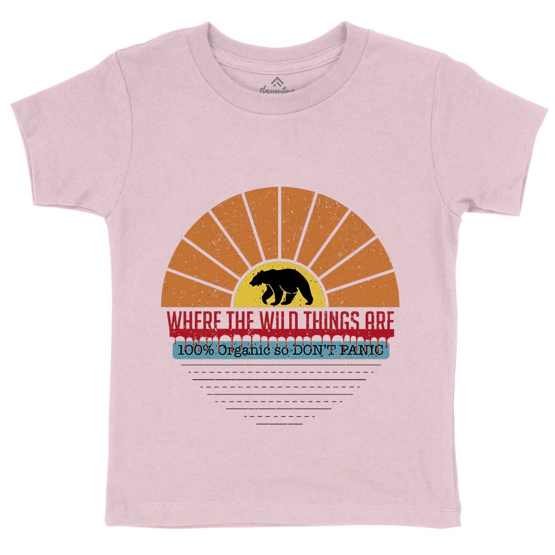 Where The Wild Things Are Kids Organic Crew Neck T-Shirt Nature A941