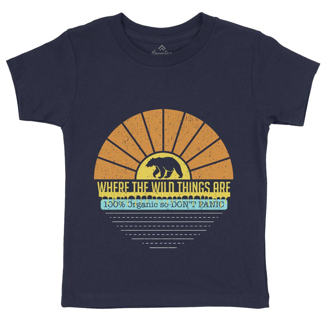 Where The Wild Things Are Kids Organic Crew Neck T-Shirt Nature A941