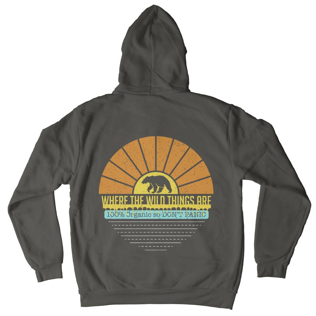 Where The Wild Things Are Mens Hoodie With Pocket Nature A941