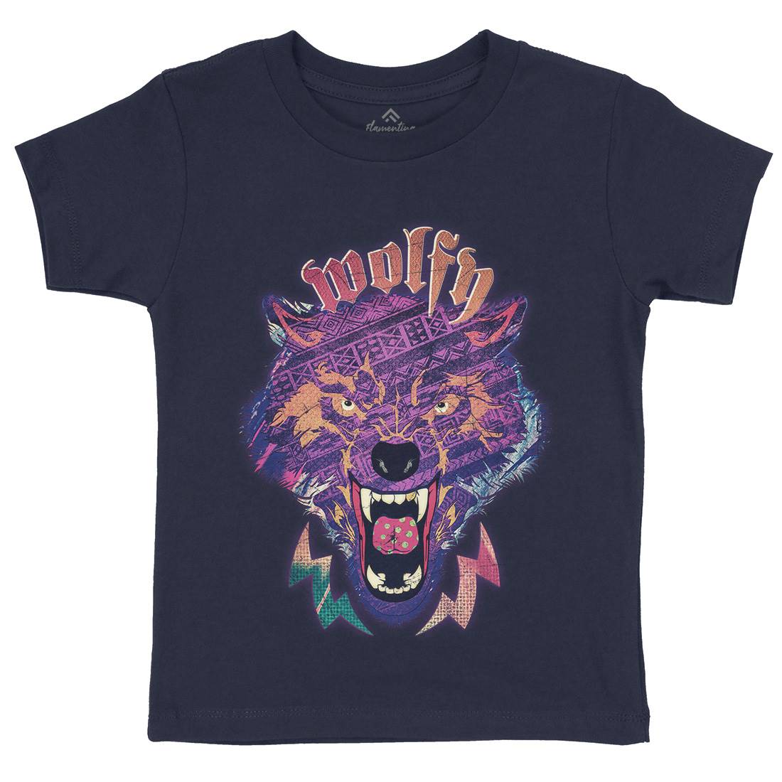 Wolfy Kids Crew Neck T-Shirt Animals A943