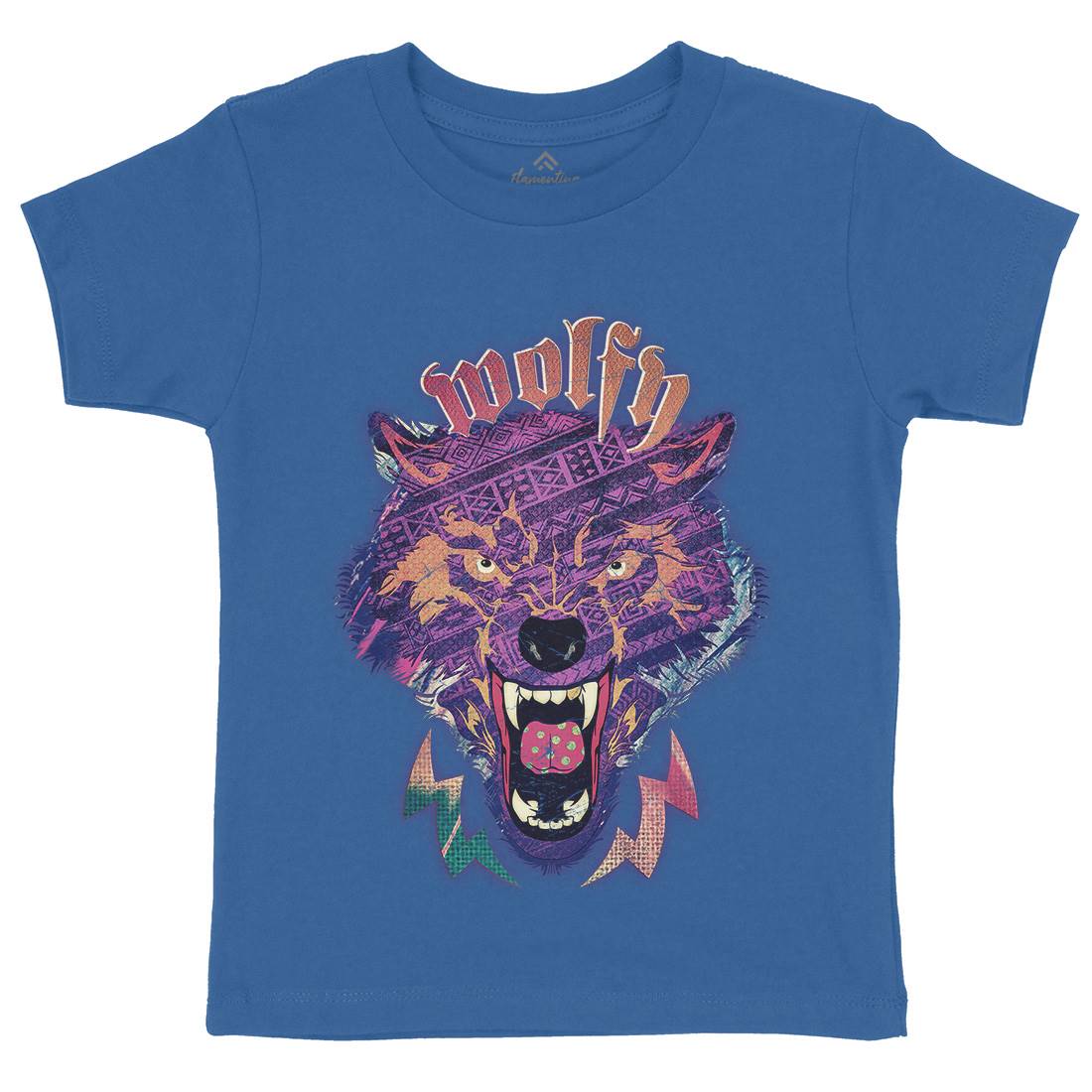 Wolfy Kids Organic Crew Neck T-Shirt Animals A943
