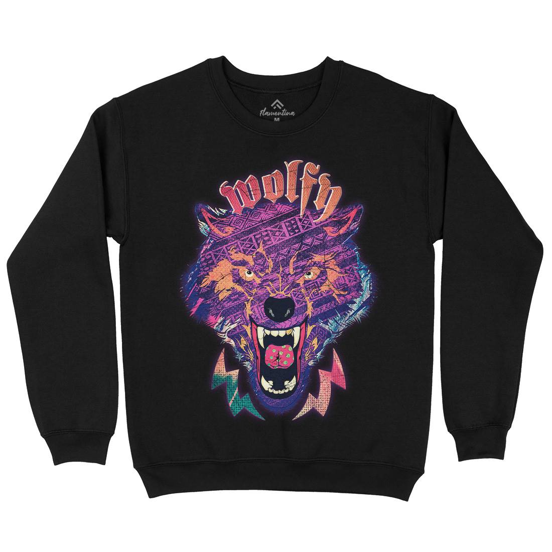 Wolfy Kids Crew Neck Sweatshirt Animals A943