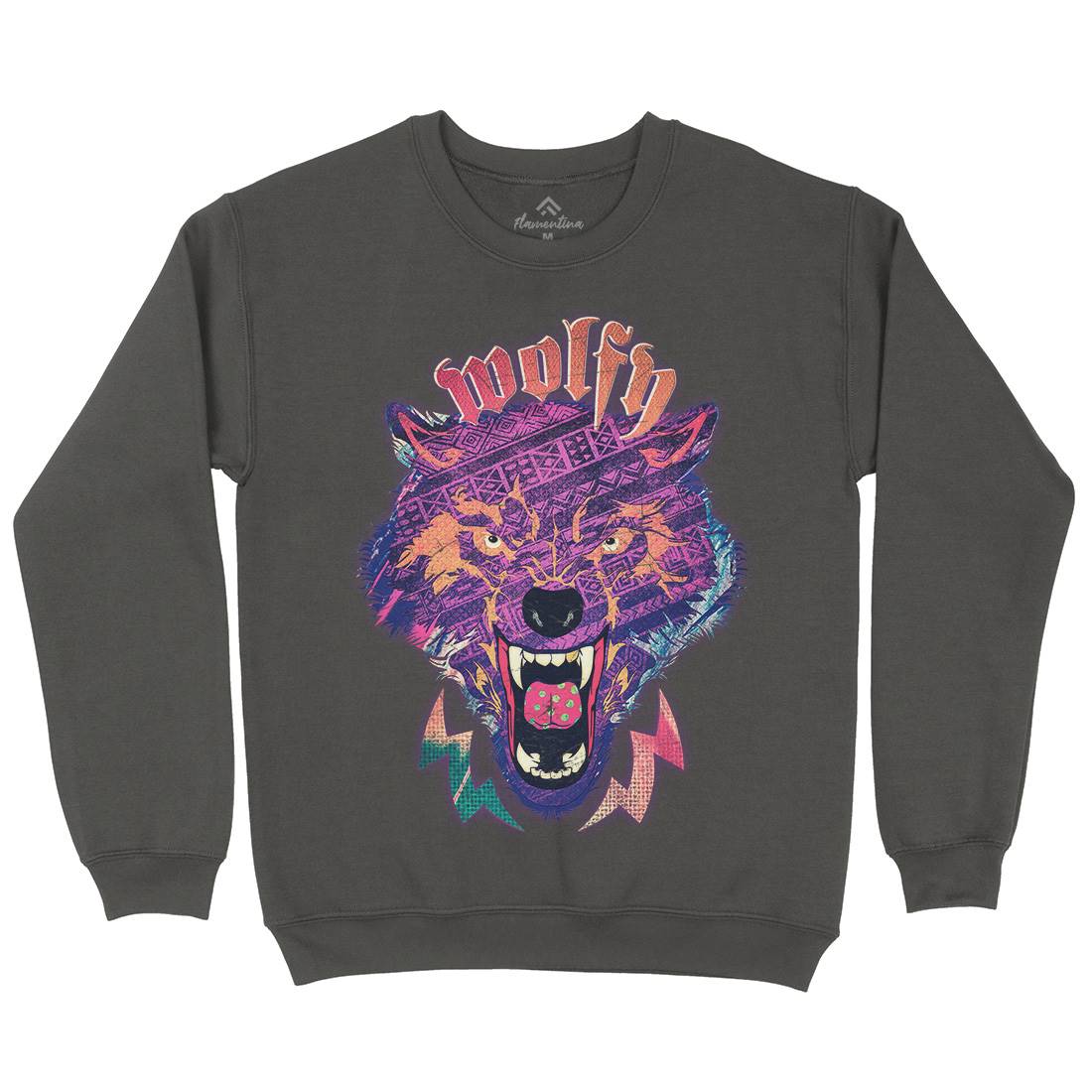 Wolfy Kids Crew Neck Sweatshirt Animals A943