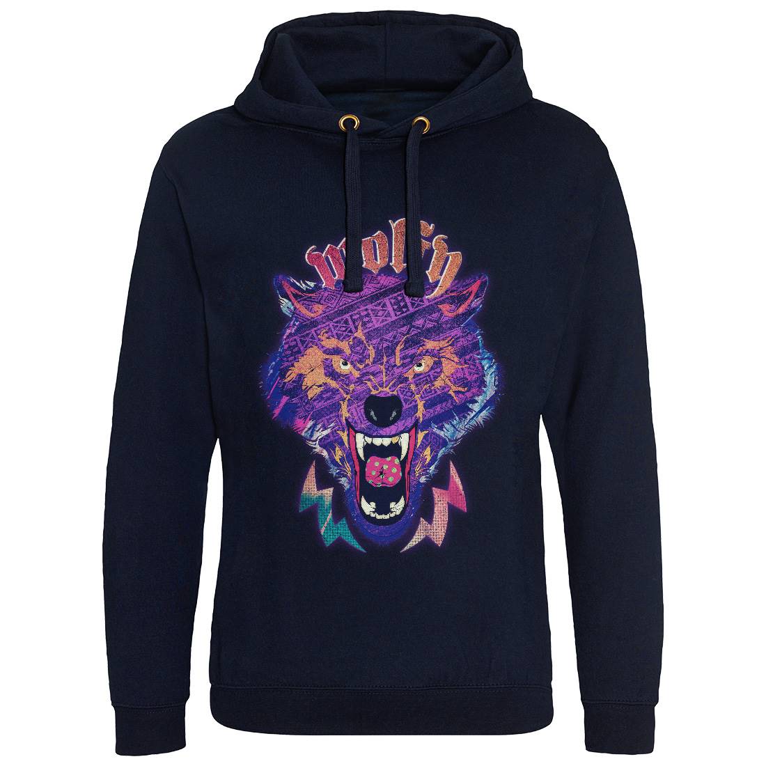 Wolfy Mens Hoodie Without Pocket Animals A943