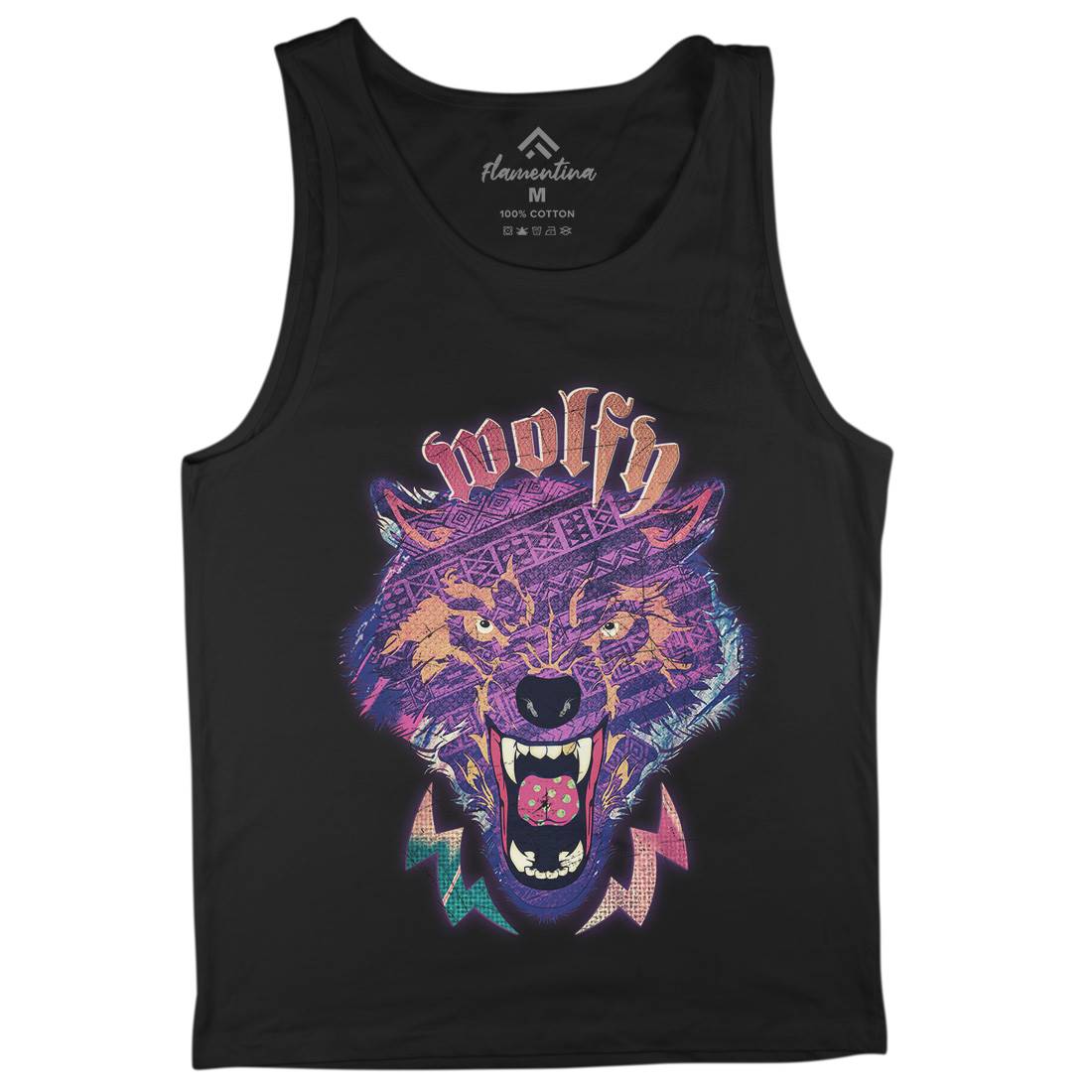 Wolfy Mens Tank Top Vest Animals A943