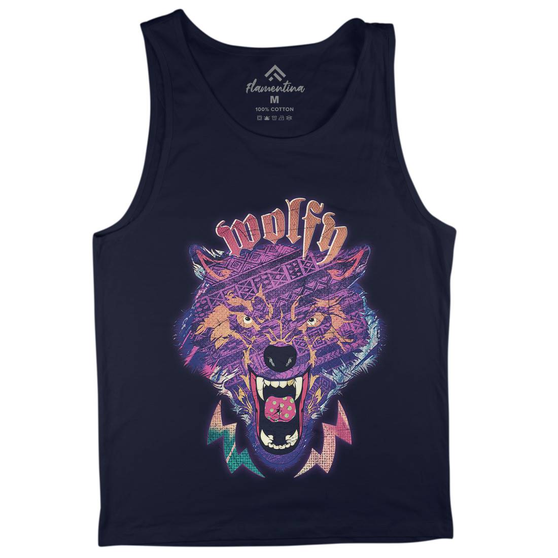 Wolfy Mens Tank Top Vest Animals A943