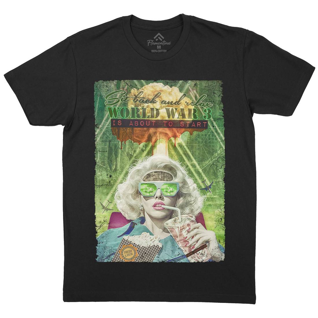 Ww3 Mens Organic Crew Neck T-Shirt Illuminati A944